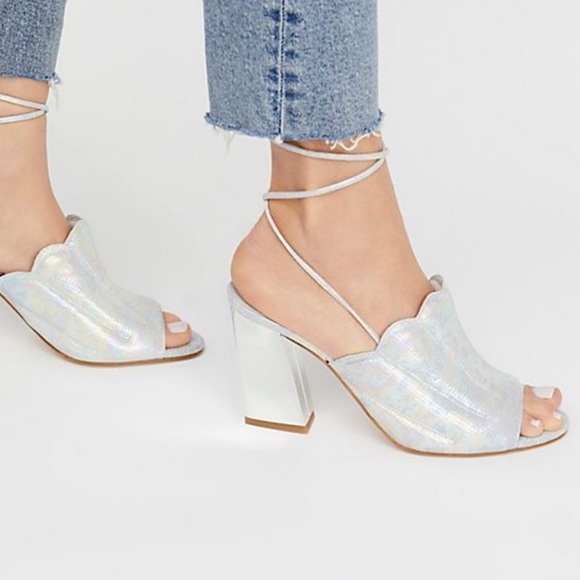 Free People Shoes - Free People Mermaid Siren Cove Shell Heel Sandal 6